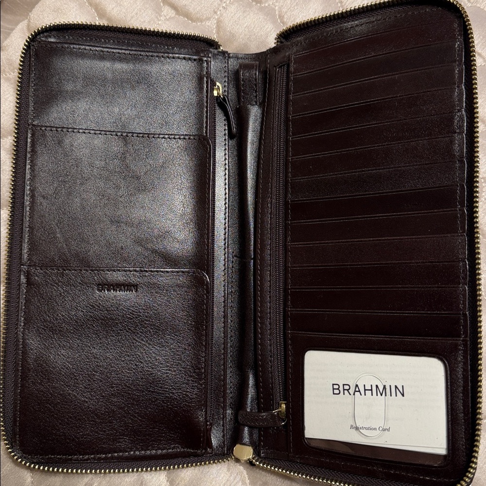 Brahmin Silver Embossed Wallet - Picture 2 of 2